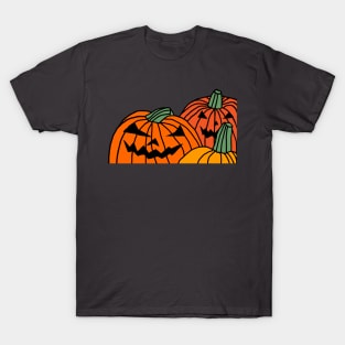 Spooky Pumpkins Halloween Horror T-Shirt